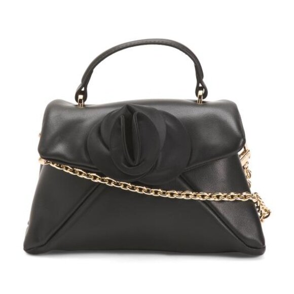 TED BAKER Leather Poppy Rose Top Handle Satchel